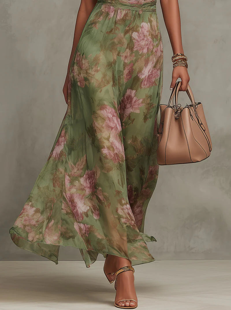 SERENA | Vestido Floral Veraniego con Escote Halter