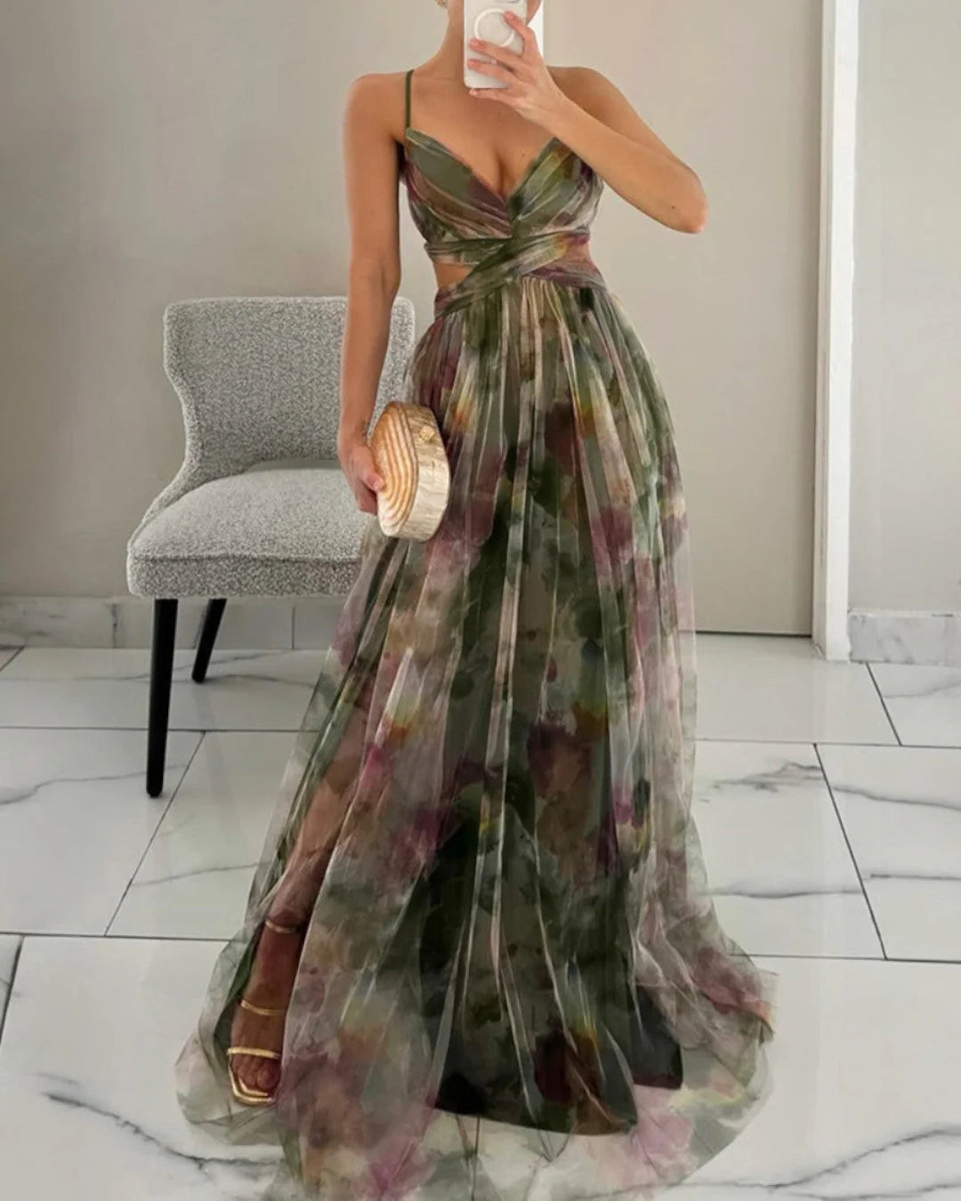 LA FIORA | VESTIDO MAXI DE ELEGANCIA FLORAL