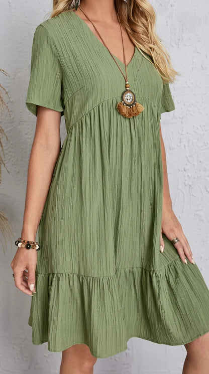 SUSANA | Vestido Casual con Volante