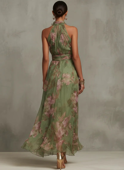 SERENA | Vestido Floral Veraniego con Escote Halter